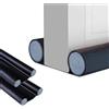 MAGIC SELECT 2x Paraspifferi Sottoporta e Finestre da 80 a 90 cm, Doppia Guarnizione in Similpelle, Regolabile tra 32 e 94 cm. Isolamento Acustico, Riduzione Freddo/Calore, Antivento, Luce, Polvere, Insetti.