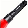 DARKBEAM Torcia a luce rossa luminoso LED USB ricaricabile, Torce rossa portatile zoom per caccia notturna, osservazione, pesca, astrofotografia, osservazione delle stelle, soccorso, con clip