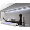 Teramo led Barra Led Sottopensile Su Misura Luce A Scelta Interruttore TOUCH Profilo PIATTO Made In Italy (50 CM, LUCE CALDA)