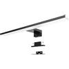 Aogled Lampada da Specchio a Led per Bagno 10W 40cm 820lm 6000k Bianco Freddo Illuminazione per Armadietto a Specchio Impermeabile Lampada da Bagno per Specchio pa Parete, Assemblaggio 3in1,Nero