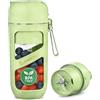 AMZCHEF Frullatore sottovuoto, frullato portatile per frullati, succhi di frutta, frullati, bottiglia di succo sottovuoto da 380 ml - Bottiglia ricaricabile senza fili per sport, viaggi, escursioni