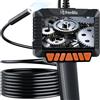 Ferdiiz Endoscopio Digitale Industriale Ferdiiz HD 1080P, Telecamera Ispezione Tubi con Schermo da 4,3" con Palmare IP67 Impermeabile, Sonda Telecamera Endoscopica Con 8 Luci LED, Cavo Semirigido - 5 M