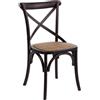 Bizzotto Sedia Nera 50.5x52x87h cm di Bizzotto Mod. Cross