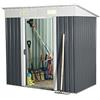 Garden Friend Casetta da Giardino Porta Attrezzi in Lamiera Antracite Medium Store 185x121x19