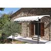 Verdelook Gazebo Pergola 3x2 Ferro Antracite Telo Poliestere 180gr Ecru per Giardino