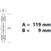 Bot Lighting S.r.l. R7s Lampadina Lineare Alogena 80w Luce Calda 2900k 1350 Lumen 119 mm bot