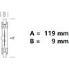 Bot Lighting S.r.l. R7s Lampadina Lineare Alogena 120w Luce Calda 2900k 2250 Lumen 119 mm bot