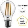 Bot Lighting S.r.l. Lampadina Goccia a led 10,5w Luce Calda 3000k 1521 Lumen e27 bot Lighting