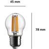 Bot Lighting S.r.l. Lampadina Sferetta a led 7w Luce Naturale 4000k 1055 Lumen e27 bot Lighting