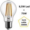 Bot Lighting S.r.l. Lampadina Goccia a led 8,5w Luce Calda 3000k 1055 Lumen e27 bot Lighting