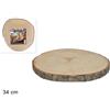 Due Esse Christmas Base Tronco Legno Diametro 34cm