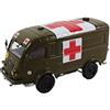OPO 10 - Ambulanza Militare in Scala 1/43 Compatibile con Renault 1000kg Goelette R2087 - Veicolo IXO Direkt Collection C01