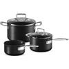 Le Creuset Alluminio Set Pentole Antiaderenti Set 3 Pz