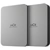 LA CIE LACIE MOBILE DRIVE V2 (2022) HDD 1.000GB 2.5" USB 3.1-C SILVER