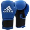 adidas Hybrid 25 - Guanti da boxe unisex per adulti, blu, 10 oz EU
