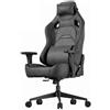 JUMMICO Sedia da gaming in ecopelle, sedia da ufficio ergonomica con braccioli 3D, sedia da scrivania con schienale reclinabile per gaming, lavoro e studio, portata massima 200 kg, grigio argento