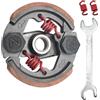 STRONGTHIUM 75 mm Frizione Pocket Bike 75 mm Set frizione con molle compatibile con Mini Dirt Bike 43 ccm 47 ccm 49 ccm 50 cc 2 tempi Quad ATV Bambini Crossbike Racing Set Rosso con attrezzi