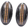 Kakulkomen 2 luci LED per indicatori di direzione dinamici di direzione per parafango laterale Compatibile con Suzuki Swift Jimmy Vitara SX4（colore trasparente）