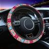 Mexpekil Coprivolanti Colorati con Simpatico Gufo Coprivolanti Universali per Auto Coprivolante Protettivo Antiscivolo Accessori Decorativi per Auto Adatti alla Maggior parte delle Auto (38cm