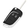 VGOL 1 Pezzo Guscio Chiave Auto Sostituzione Telecomando Pieghevole A 2 Pulsanti Compatibile Con Opel Compatibile Con Zafira Compatibile Con Corsa Compatibile Con Adam