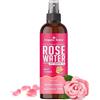 Organic Netra Rose Water with Vitamin C Exfoliates the Skin and Controls Oil Excellent for Clearing Away Makeup & Dirt from Pores Mist Spray for All Skin Type Paraben & Alcohol Free, 200ml