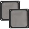 Tiardey 2 Pezzi Filtro Antipolvere per Ventola di Raffreddamento in Nylon Copertura Antipolvere per Ventola Magnetica Griglia Antipolvere per Ventola del Computer 120 Mm Nero