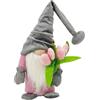 Ourdort GNOME Spring Tulips Decoration,Peluche Gnomo,Decorazioni Pasqua Gnomo Peluch,Regalo Festa della Mamma Idee Regalo,Regalo per la Festa della Mamma per Donne (Grigio)