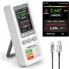 AEGTEST HOUND-1011S Rilevatore radon portatile, sensore ad alta precisione per casa, leggero, con allarme acustico e visivo, monitoraggio a lungo termine, tester radon in pCi/L o Bq/m³ per cantina