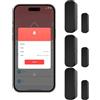 Acmerota Set di 3 sensori intelligenti per porte e finestre WiFi, sensore di contatto per porte e finestre, sensore di apertura senza fili, con Alexa e Google Home