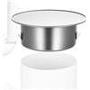 HAOCHEN Chiusura Camino, 80mm Copricanna fumaria in acciaio inox, tappo per copriforo camino, cappello tubo in acciaio inox, copritubo cieco a muro per tubi stufa di diametro 80 mm