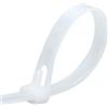 Oksdown, confezione da 100 fascette con chiusura a zip riutilizzabili da 40,6 cm, fascette autobloccanti in nylon resistenti, trasparenti, resistenti ai raggi UV, fascette per cavi in plastica spesse