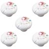 EBETA 10 x Maniglie e pomelli cassetti Manopola per mobili Manopola Armadio Manopole Manopole per porte Manopola per mobile, ceramica (Bianco-Tulipano)