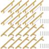TRIXES 20 maniglie a T color oro, larghezza 150 mm, per ante, cassetti e cassetti