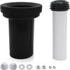 VEGOATY Set di collegamento per WC a parete, in PVC, diametro tubo 90/110, lunghezza 180 mm, compatibile con Geberit Duofix 405.116.00.1, tubo di scarico per WC a parete