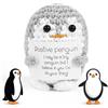 Vicloon Mini Bambola Lavorata a Maglia, Creative Knitted Positive Doll, Bambola Intrecciato con Pinguino, Ufficio Decorazione, Peluche Bambola per Regali di Compleanno per Donne Uomini