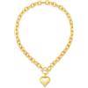 LILIE&WHITE Collana Chunky con Cuore per Donna - Elegante Finitura Opaca con Catena Chunky, Regalo per Lei, Elegante Ciondolo Gioiello per Donna, Accessorio di Moda Trendy per Occasioni Speciali
