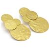 Vlnet ® | Vestopazzo orecchini mix placche | ottone riciclato | Dimensione 5,5 cm| Nickel tested | Lavorazione artigianale.