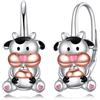 YAFEINI Orecchini a cerchio da donna a forma di orso polare, Axolotl, pinguino, volpe, gatto, maiale, koala, in argento Sterling, idea regalo per donne, Misura unica, Argento sterling, Nessuna pietra preziosa