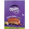 Milka Choco Wafer Nut, Wafer al Cioccolato Al Latte Delle Alpi e Nocciole, Confezione da 30 Pezzi x 30g