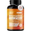 PARAFARMACIA, ORGANIC VITAMINS & FOOD OVF Bromelina Forte Drenante 120 capsule, 1000mg, 2500 GDU/g - Detox Drenante Forte Glutei - La Soluzione Naturale Per Una Silhouette Invidiabile e Gambe Toniche - eBook con Dieta Gratis Inclusa