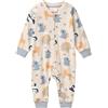 People Wear Organic Tutina intera in cotone bio Zoo - col. sabbia fantasia