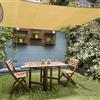 HAIKUS Tenda a Vela Rettangolare 2,5x4 m Sabbia, Traspirante, Permeabile, Tela Vela Ombreggiante 4x2,5 m, Telo Telone Ombreggiante per Esterno, Giardino, Terrazzo, Balcone