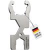 NIMA PARTS Chiave per bombola di gas - Made in Germany - bombole di gas chiavi in acciaio inox (GS07, acciaio inox)