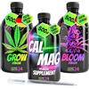 HOMEGROW24 Set di fertilizzanti per Cannabis Trio, per la Cura Completa delle Piante di Cannabis, Set da 3 da 500 ml ciascuno, per Un Raccolto Abbondante e Piante Sane