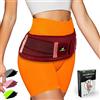 Feel Recovery Cintura sacroiliaca SI per Donna e Uomo - Tutore Anca per Dolore al Nervo Sciatico - Supporto Schiena, Articolazione SI, Pelvi e dolore alle Gambe - Neoprene, Regolabile & Traspirante (S/M, Bordeaux)