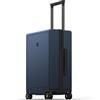 LEVEL8 Valigia trolley leggera, realizzata in policarbonato al 100%, con guscio rigido, eleganza Micro Diamond Textured Design 8 Spinner, blu navy, S (54 x 23,5 x 37 cm, 40 L)