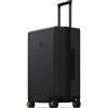 LEVEL8 Valigia Bagaglio a Mano Elegante Micro Diamante Strutturato Design Valigie Trolley Rigido Valigia Media con 4 Ruote Doppie Girevoli e Lucchetto TSA Integrato 66x44.5x26.5CM, 65L, Nero