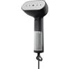 Steamery Ferro da stiro a vapore Cirrus Core, 1350W, Emissione vapore 21g/min, Pronto in 15 Secondi,Tecnologia Dry Steam, Anello per appenderlo, Serbatoio trasparente, Portatile (Nero)