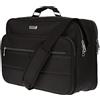 Christian Wippermann Borsa da lavoro da uomo, in nylon, impermeabile, supporto per trolley, tracolla regolabile, scomparto per laptop da 17, scomparti A4, 39 x 30 x 16 cm, ideale per ufficio