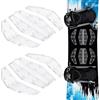 BESPOTCL Snowboard Stomp Pad, 2 set in TPU di alta qualità, antiscivolo 3D per il massimo controllo, adesivo resistente al freddo, design trasparente per snowboard sicuro